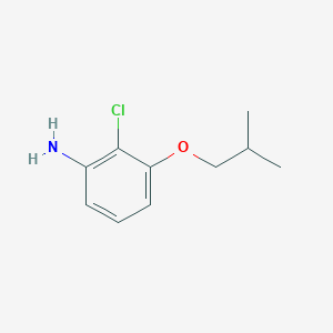 molecular formula C10H14ClNO B8171090 2-Chloro-3-isobutoxyaniline 