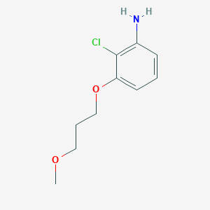 molecular formula C10H14ClNO2 B8171103 2-Chloro-3-(3-methoxypropoxy)aniline 