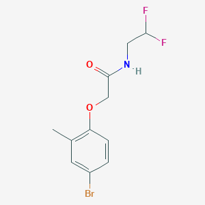 molecular formula C11H12BrF2NO2 B8171243 2-(4-Bromo-2-methylphenoxy)-N-(2,2-difluoroethyl)acetamide 