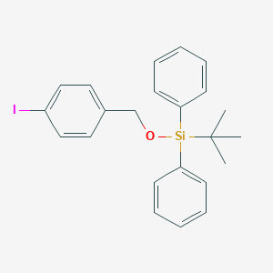 molecular formula C23H25IOSi B8171293 tert-Butyl((4-iodobenzyl)oxy)diphenylsilane 