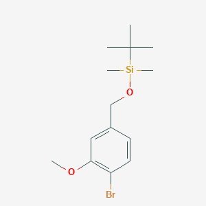 molecular formula C14H23BrO2Si B8171324 [(4-Bromo-3-methoxybenzyl)oxy](tert-butyl)dimethylsilane 