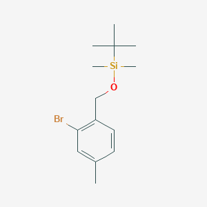 molecular formula C14H23BrOSi B8171358 ((2-Bromo-4-methylbenzyl)oxy)(tert-butyl)dimethylsilane 