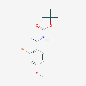 molecular formula C14H20BrNO3 B8171361 tert-Butyl (1-(2-bromo-4-methoxyphenyl)ethyl)carbamate 