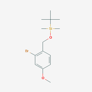 molecular formula C14H23BrO2Si B8171362 ((2-Bromo-4-methoxybenzyl)oxy)(tert-butyl)dimethylsilane 