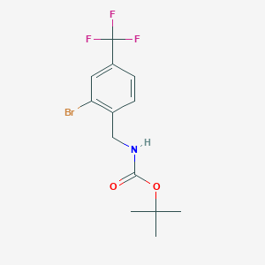 tert-Butyl 2-bromo-4-(trifluoromethyl)benzylcarbamate
