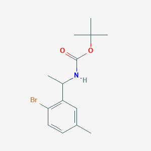 molecular formula C14H20BrNO2 B8171380 tert-Butyl (1-(2-bromo-5-methylphenyl)ethyl)carbamate 