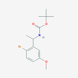 molecular formula C14H20BrNO3 B8171398 tert-Butyl (1-(2-bromo-5-methoxyphenyl)ethyl)carbamate 