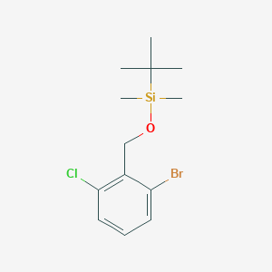 molecular formula C13H20BrClOSi B8171443 ((2-Bromo-6-chlorobenzyl)oxy)(tert-butyl)dimethylsilane 