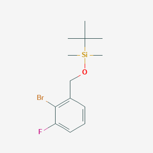 molecular formula C13H20BrFOSi B8171502 ((2-Bromo-3-fluorobenzyl)oxy)(tert-butyl)dimethylsilane 