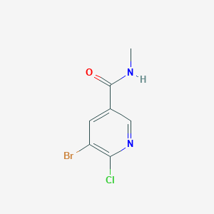 molecular formula C7H6BrClN2O B8171533 5-Bromo-6-chloro-N-methylnicotinamide 