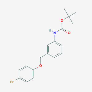 molecular formula C18H20BrNO3 B8171618 tert-Butyl (3-((4-bromophenoxy)methyl)phenyl)carbamate 