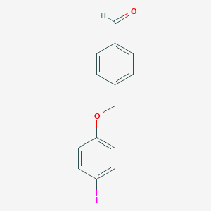 molecular formula C14H11IO2 B8171693 4-((4-Iodophenoxy)methyl)benzaldehyde 