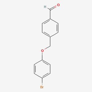 molecular formula C14H11BrO2 B8171698 4-((4-Bromophenoxy)methyl)benzaldehyde 