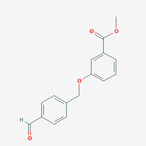 molecular formula C16H14O4 B8171721 Methyl 3-((4-formylbenzyl)oxy)benzoate 