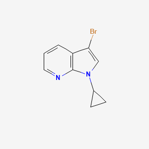 molecular formula C10H9BrN2 B8171737 3-Bromo-1-cyclopropyl-1H-pyrrolo[2,3-b]pyridine 