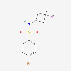 molecular formula C10H10BrF2NO2S B8171838 4-Bromo-N-(3,3-difluorocyclobutyl)benzenesulfonamide 