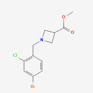 Methyl 1-(4-bromo-2-chlorobenzyl)azetidine-3-carboxylate