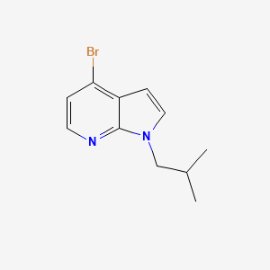 molecular formula C11H13BrN2 B8171940 4-Bromo-1-isobutyl-1H-pyrrolo[2,3-b]pyridine 