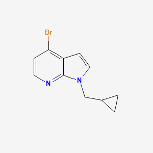 molecular formula C11H11BrN2 B8171944 4-Bromo-1-(cyclopropylmethyl)pyrrolo[2,3-b]pyridine 