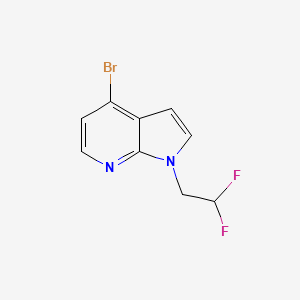 molecular formula C9H7BrF2N2 B8171946 4-Bromo-1-(2,2-difluoroethyl)-1H-pyrrolo[2,3-b]pyridine 