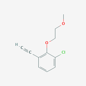 molecular formula C11H11ClO2 B8171948 1-Chloro-3-ethynyl-2-(2-methoxyethoxy)benzene 