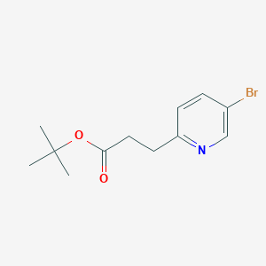 molecular formula C12H16BrNO2 B8171951 tert-Butyl 3-(5-bromopyridin-2-yl)propanoate 