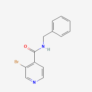 molecular formula C13H11BrN2O B8171956 N-苄基-3-溴吡啶-4-甲酰胺 