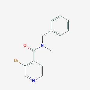 molecular formula C14H13BrN2O B8171960 N-benzyl-3-bromo-N-methylisonicotinamide 