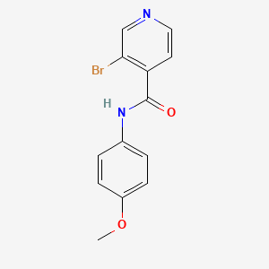 molecular formula C13H11BrN2O2 B8171967 3-Bromo-N-(4-methoxyphenyl)pyridine-4-carboxamide 