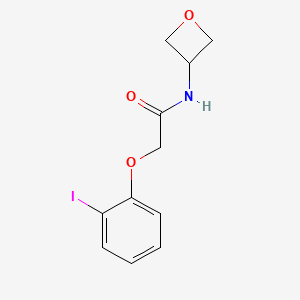 molecular formula C11H12INO3 B8172002 2-(2-Iodophenoxy)-N-(oxetan-3-yl)acetamide 