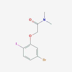 molecular formula C10H11BrINO2 B8172034 2-(5-Bromo-2-iodophenoxy)-N,N-dimethylacetamide 