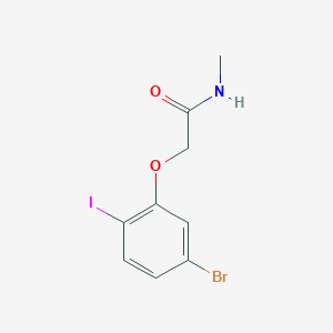 molecular formula C9H9BrINO2 B8172037 2-(5-Bromo-2-iodophenoxy)-N-methylacetamide 
