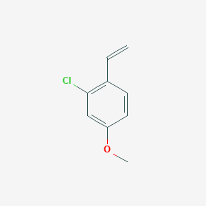 molecular formula C9H9ClO B8172069 2-Chloro-4-methoxy-1-vinylbenzene 