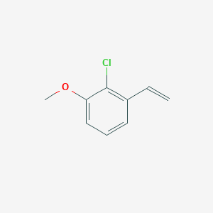 molecular formula C9H9ClO B8172071 2-Chloro-1-methoxy-3-vinylbenzene 