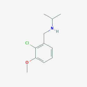 molecular formula C11H16ClNO B8172076 N-(2-Chloro-3-methoxybenzyl)propan-2-amine 