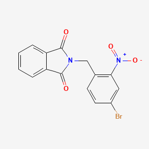 molecular formula C15H9BrN2O4 B8172090 2-(4-Bromo-2-nitrobenzyl)isoindoline-1,3-dione 