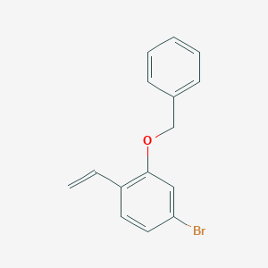 molecular formula C15H13BrO B8172095 2-(Benzyloxy)-4-bromo-1-vinylbenzene 