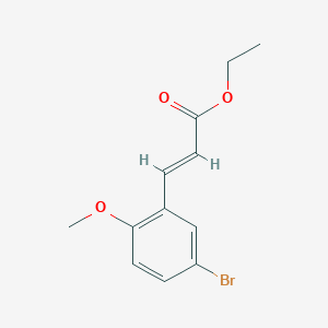 molecular formula C12H13BrO3 B8172138 2-Propenoicacid,3-(5-bromo-2-methoxyphenyl)-,ethylester,(2E)- 