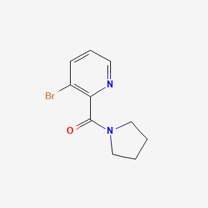 molecular formula C10H11BrN2O B8172172 (3-Bromopyridin-2-yl)(pyrrolidin-1-yl)methanone 