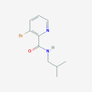 molecular formula C10H13BrN2O B8172176 3-Bromo-N-isobutylpicolinamide 