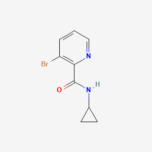 molecular formula C9H9BrN2O B8172203 3-Bromo-N-cyclopropylpicolinamide 