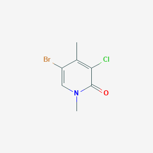molecular formula C7H7BrClNO B8172234 5-Bromo-3-chloro-1,4-dimethylpyridin-2(1H)-one 