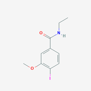 molecular formula C10H12INO2 B8172265 N-ethyl-4-iodo-3-methoxybenzamide 