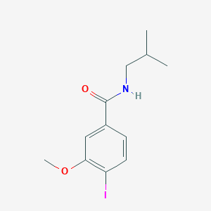 molecular formula C12H16INO2 B8172276 4-Iodo-N-isobutyl-3-methoxybenzamide 