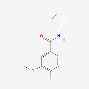 molecular formula C12H14INO2 B8172281 N-cyclobutyl-4-iodo-3-methoxybenzamide 