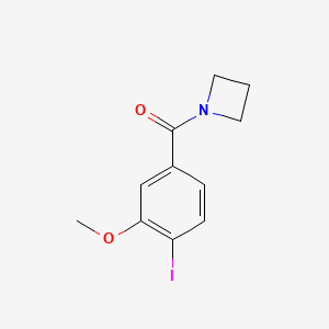 molecular formula C11H12INO2 B8172293 Azetidin-1-yl(4-iodo-3-methoxyphenyl)methanone 