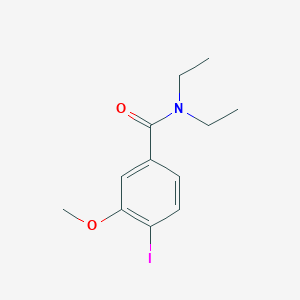 molecular formula C12H16INO2 B8172304 N,N-diethyl-4-iodo-3-methoxybenzamide 