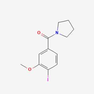 molecular formula C12H14INO2 B8172309 (4-Iodo-3-methoxyphenyl)(pyrrolidin-1-yl)methanone 