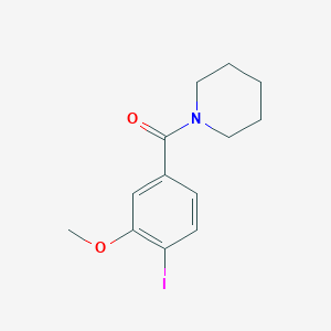 molecular formula C13H16INO2 B8172316 (4-Iodo-3-methoxyphenyl)(piperidin-1-yl)methanone 