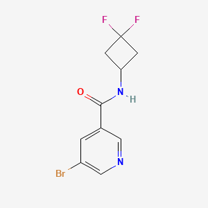molecular formula C10H9BrF2N2O B8172343 5-Bromo-N-(3,3-difluorocyclobutyl)nicotinamide 